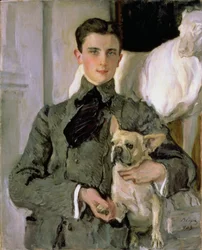 Porträt des Grafen Feliks Feliksowitsch Sumarokow-Jelstow (1887-1967), später Fürst Jussupow, 1903